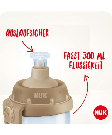 Nuk Junior Cup Drinking Clay Bottle 300ml | Leak-Proof BPA Free for 18 Months+ | Blue Robot Design - Buy Online on GoSupps.com