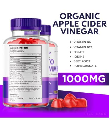 BioLyfe Keto ACV Gummies - Maximum Strength Apple Cider Vinegar Formula (60 Gummies) - Buy Online on GoSupps.com