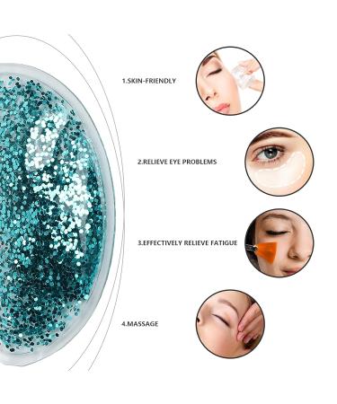 Gel Eye Mask - Relief for Tired, Dry Eyes | Dark Circle Therapy - Green - Buy Online on GoSupps.com