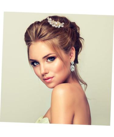 DOITOOL 1pc Comb Bridesmaid Hair Accessories Gold Decor Metal Womens Hair Clips Bride Hair Clip Gold Tiara Wedding Hair Accessories for Women Updo Hairpin Miss Prom Hair up Alloy - Buy Online on GoSupps.com