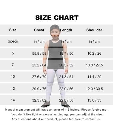 Kids Compression Tank Tops 3 Pack - Youth Boys/Girls Athletic Sleeveless Shirts for Workout Base Layer - Black - Buy Online on GoSupps.com