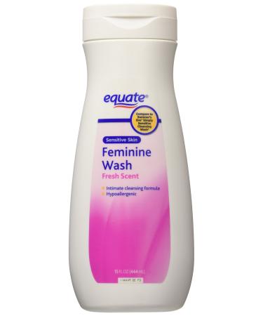 Equate Feminine Wash Sensitive Skin Fresh Scent 15 oz