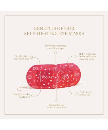 5 Amour Eyes Self-Heating Eye Masks Box of 5 Heated Eye Mask Reviving Rose Scent Soothing Sleep Mask - Buy Online on GoSupps.com