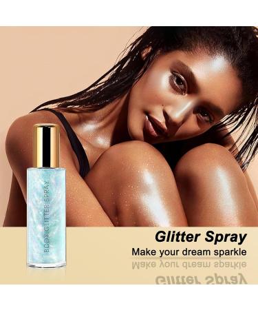 Buy Body Glitter Spray & Quick Dry Face Glitter Gel - Blue Shimmer for Stage Makeup & Body Highlight | International Shipping Available - Buy Online on GoSupps.com