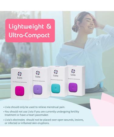 Buy Livia Menstrual Pain Relief Device - Portable Rechargeable with Gel Pads | Effective Cramps Relief 12-Hour Battery International Shipping - Buy Online on GoSupps.com