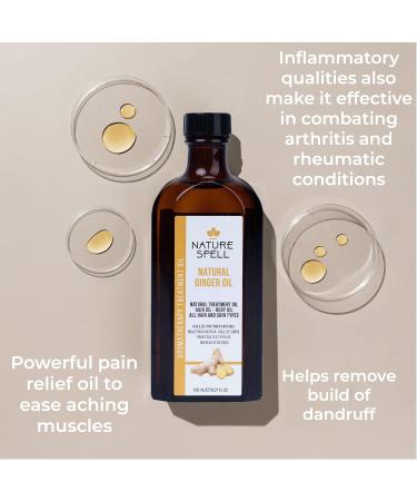 Nature Spell Ginger Treatment Oil for Hair & Body - 150 ml | Nourishing & Revitalizing | Free International Shipping - Buy Online on GoSupps.com