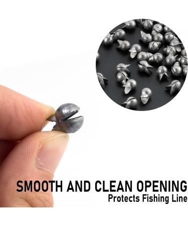 Dr.Fish 100 Pack Removable Split Shot Sinker Lead Weight Clips - #BB (1/80 oz) - Ideal for Bass Fishing in Freshwater - Buy Online on GoSupps.com