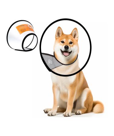 Mogokoyo Dog Cat E-Collar Protection Cone Pet Wound Healing Head Cone Animal Medical Surgery Recovery Neck Collar Neck Girth: 14.1" 15.0" Depth: 7.5"