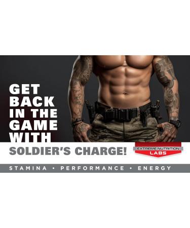Soldier's Charge - #1 Men's Performance Enhancer for Size Strength & Energy - Boost Male Vitality Today - Buy Online on GoSupps.com