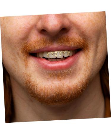 Ipetboom Hiphop SixTooth Gold Plated Water Drop Braces Grille Mouth Dental Cap Mouth Dental Accessories Hip Hop Dental Accessories Drop Cap Teeth Denture Caps Gold Copper - Buy Online on GoSupps.com