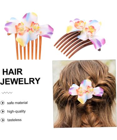 Angoily Holiday Hair Accessories Bridal Hair Clip Hawaiian Plumeria Hair Side Comb Bridal Headpiece Hawaiian Flower Petals for Wedding Hair Clips The Flowers Hair up Bride Pink - Buy Online on GoSupps.com