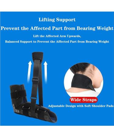 Buy SFKLYU Arm Sling Shoulder Immobilizer - Rotator Cuff Support Brace & Elbow Immobilizer - Medium Size for Injury Relief - International Shipping Available - Buy Online on GoSupps.com