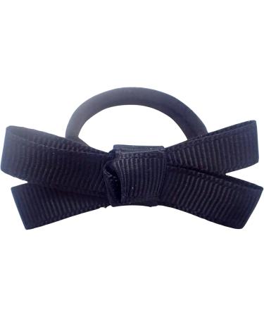 Topkids Accessories Hair Bobbles w/Grosgrain Hair Bows for Girls and Women Hair Ties Hair Elastics Hair Bands Hair Accessories for Girls Ponyo Hair Tie Ponytail Holders (Black) - Buy Online on GoSupps.com
