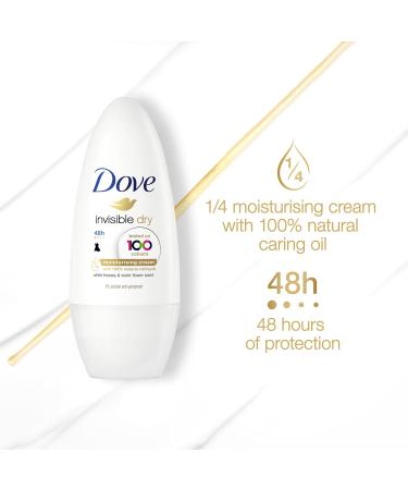 Dove Deodorant Invisible Dry Roll On 50ml - Long-Lasting Protection Worldwide Shipping - Buy Online on GoSupps.com