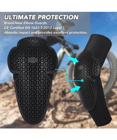 Surlim Elbow Protection Pads - Black Large | MTB & Skateboarding Elbow Guards - Buy Online on GoSupps.com
