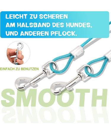 Super Floor Anchor Dog Leash - 10m Green Earth Anchor for Large Dogs | Durable Earth Skewers for Beach Use - Buy Online on GoSupps.com