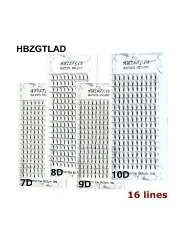 HBZGTLAD Premade Russian Volume Lash Fans - Mink Eyelashes 16 Lines 3/4/5/6/10/20D D/DD Curl Short Stem 0.07mm 14mm - International Shipping Available - Buy Online on GoSupps.com