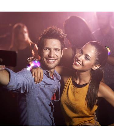 24PCS LED Light Up Hair Scrunchies for Women & Girls - Colorful Yarn Elastic Bands for Glow in the Dark Hair Accessories - Perfect for Halloween & Neon Party - Includes Storage Bag - Buy Online on GoSupps.com