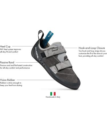 SCARPA Men's Origin Rock Climbing Shoes - Size 7-7.5 Covey/Black | Ideal for Gym and Sport Climbing - Buy Online on GoSupps.com