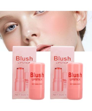 Yinhing 2Pcs 5g Blush Stick Creamy Texture Multifunctional Makeup Stick for Cheeks Lips Eyes with Long Lasting Moisturizing Effect Color - Buy Online on GoSupps.com