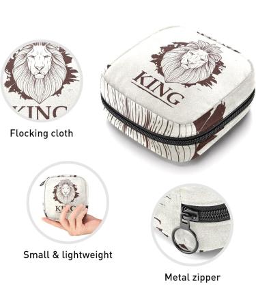 Women's Halter King Lion Portable Period Kit Bag - Stylish Storage for Feminine Products | Bonds Storage Bags - Buy Online on GoSupps.com