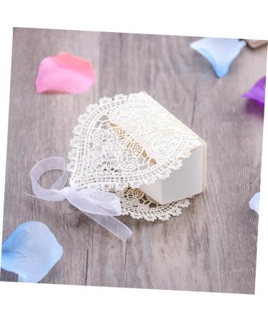 SEWACC 50 Pcs Boxes Candy Containers Wedding Favor Bags Design Vintage Gift Box White 1 count (Pack of 1) White - Buy Online on GoSupps.com