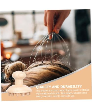 BCOATH Wooden Massage Comb - Smooth Handheld Massager for Home Use | Creative Hair & Body Care Device - Buy Online on GoSupps.com