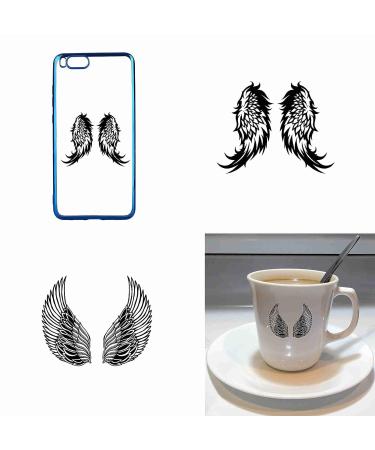 Wing Party Favors: Tattoonova 6 Sheets Temporary Tattoos for Women - Angel Body & Face Sleeve Fake Tattoos - Buy Online on GoSupps.com