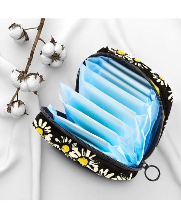 MUOOUM Menstrual Pad Pockets with Zipper - Women's Tampon Organizer (Golden Butterfly Lotus) - 4.7x6.6x6.6 in - Buy Online on GoSupps.com