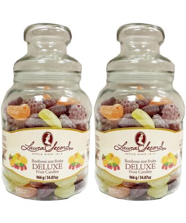Candy Bulk: Laura Secord - Deluxe Hard Fruit Candy - Gourmet Candies - Candies For Adults - School Snacks For Kids - Hard Snack Sweets - Value Bundle Pack of 2