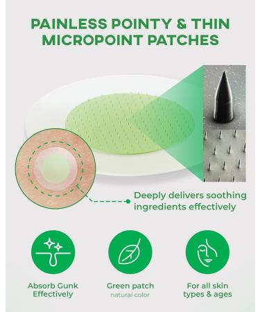 Spot Eraser Green Micropoint Pimple & Dark Spot Patches | Effective Zit Stickers for Face | 9 Patches for Early-Stage Spots - Buy Online on GoSupps.com