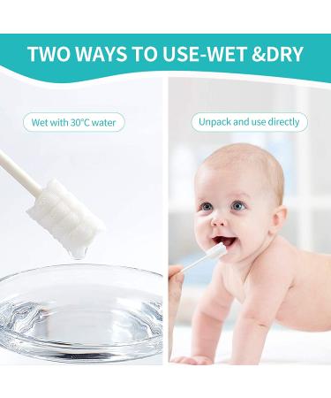 Baby Tongue Cleaner and Infant Toothbrush Set - 96PCS Disposable Oral Care Kit for Newborns to Toddlers | Gentle Gum Cleaning Stick for Babies 0-36 Months - 48 Count x 2 Packs - Buy Online on GoSupps.com