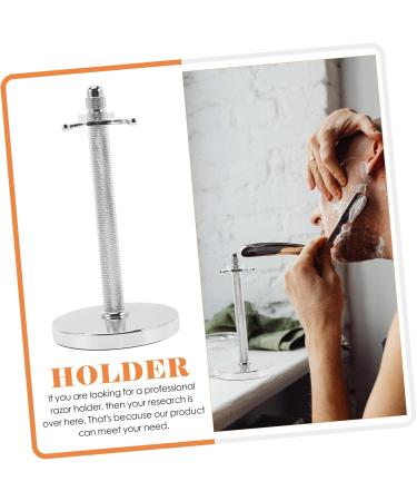 Minkissy Universal Aluminum Alloy Razor Holder Stand | Shaving Sets Organizer for Men | Durable Shaver & Brush Stand | Ideal Gift for Hair Removal - Buy Online on GoSupps.com