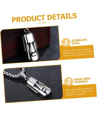 Zerodeko Easter Island Heads Easter Island Bracelet Charms New Year Charms for Bracelets Men s Necklace Choker for Men Necklace for Men Charm Necklace Man Stainless Steel Jewelry Metal - Buy Online on GoSupps.com