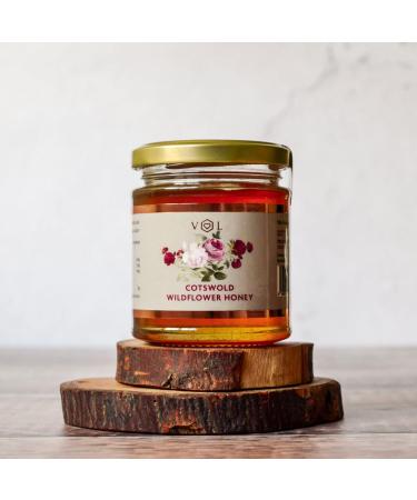 British Cotswold Wildflower Honey - Pure Natural British Honey Direct from the Producer (227g Jar) Wildflower 227 g (Pack of 1) - Buy Online on GoSupps.com