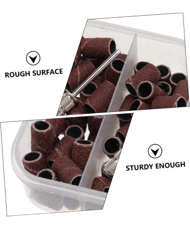 POPETPOP 1 Box boxed manicure circle nail sanding bands nail art accessories manicure tools pedicure tools Manicure Grinding bands Nail Head Accessories Nail Polishing Accessory gel 1.27x0.8cm Brown - Buy Online on GoSupps.com