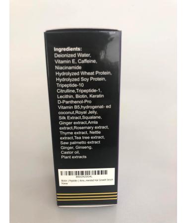 Biotin Hair Growth Serum - Infused with Peptides Keratin & Vitamins for All Hair Types - 1 Fl Oz - Buy Online on GoSupps.com