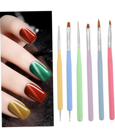 Mikinona 1 Set Nail Pen Manicure Supplies Nail Art Drawing Pen Nail Dotting Tool Kit Gel Nail Brush Nail Art Liner Brush DIY Nail Painting Tool Kit De U as De Gel Nails Supplies Lotus Wood - Buy Online on GoSupps.com