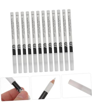 BIUDECO 12pcs Lying Silkworm Eyeliner White Eyeliner Pencils Glitter Highlighter Waterproof Eyebrow Wood - Buy Online on GoSupps.com