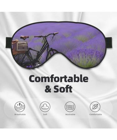 Buy Reusable Sleep Mask Eye for Comfort & Better Sleep | Soft Blackout Eye Masks for Travel & Home | Perfect Gift for Him & Her - Lavender Field Design - Buy Online on GoSupps.com