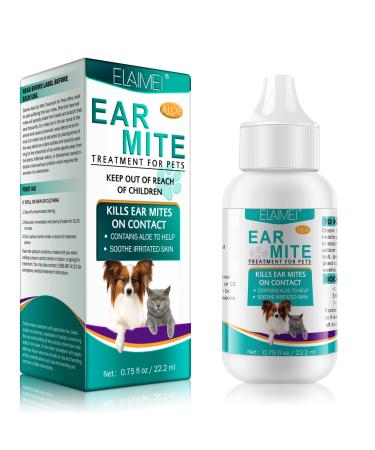 Ear Care For Dogs Ear Cleaner For Dogs Provides Relief For Yeast Infection Ear Mite Treatment For Pets Offers Relief For Pets Suffering From Ear Mites&Built-Up Wax And Dirt.For Puppy Cats And Dogs