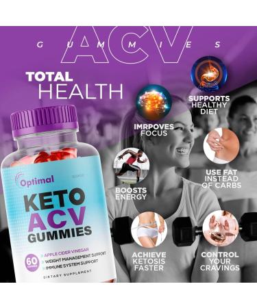 Glukoo Optimal Keto ACV Gummies - 750mg for 30 Days | Optimal ACV Keto Gummies - Buy Online on GoSupps.com