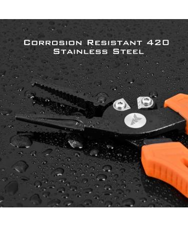 KastKing Fishing Pliers  Fish Lip Gripper Saltwater Resistant Fishing Tools  Fishing Gear with Rubber Handle  Lanyard  Line Cutter Hook Remover with Sheath  Ice Fishing Gear  Fishing Gift for Men A: 6'' Split Ring Nose Plier and 9'' Lip Grip - Orange - Buy Online on GoSupps.com