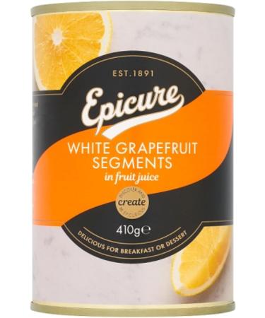 Epicure Tinned White Grapefruit Segments in Fruit Juice 410 g (12 Tins) - Buy Online on GoSupps.com