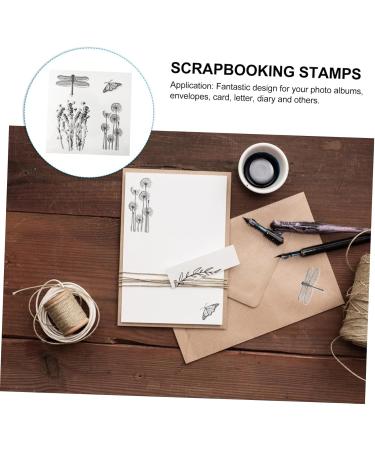 Lurrose 2pcs Postage Stamps Ornament Plant Decor Kidcraft Silicone Seal Stamp Tool T1300 Scrapbook Letter - Buy Online on GoSupps.com
