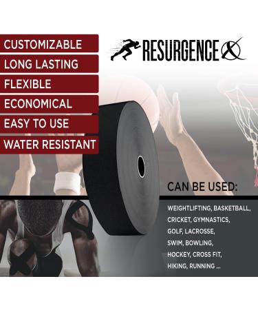 Finest Kinesiology Recovery Tape - 125 FT for Pain Relief | Water Resistant & Skin Friendly | Jet Black - Buy Online on GoSupps.com