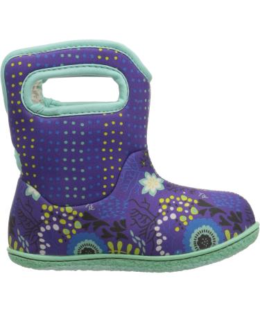 BOGS Baby Wellington Boots Plum Flower Stripe 71565 | Size UK 3-8 | New Flower Dot Violet Multi - Buy Online on GoSupps.com