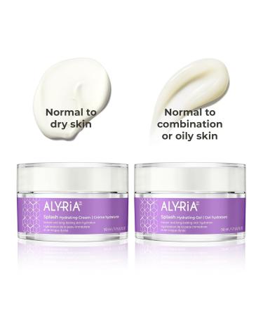 Alyria Splash Hydrating Moisturising Face Cream | 24-Hour Refreshing Hydration Nourishing & Rejuvenating | Gluten Paraben BHT & Cruelty Free - Buy Online on GoSupps.com