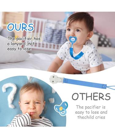 Jomewory Pacifier Holder | Durable & Soft Paci Clips | Ideal Infant Birthday Gift for Girls | Washable & Easy to Use - Buy Online on GoSupps.com