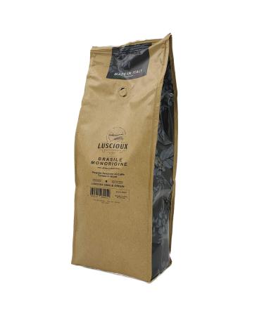 Luscioux BRASILE Single Origin Coffee Beans - 100% Arabica - 1 Kg | Delicate aroma, slight acidity and sweet taste.